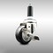 Service Caster 3 Inch 316SS Black Polyurethane Swivel 1-1/8 Inch Expanding Stem Caster Brake SCC-SS316EX20S314-PPUB-BLK-TLB-118 - alternate 1